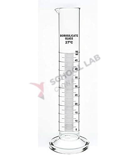 Glass Measuring Cylinder - 50ml - Pack of 2